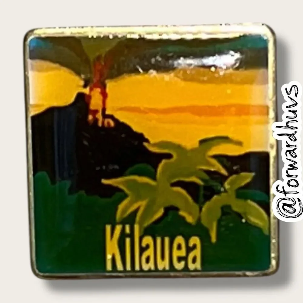Bundle Sale 3 for $15 | Kilauea Volcano Souvenir Pin – Hawaii Landmark